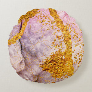 Tenderness in pastel colours. Unique creativity. I Round Cushion