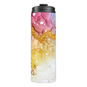 Tenderness in pastel colours. Unique creativity. I Thermal Tumbler