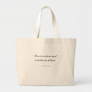 Tenderness of Heart Jane Austen Quote Tote Bag