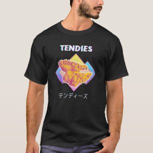 Tendies Chicken Vaporwave Shirt Japanese Kanji Gli