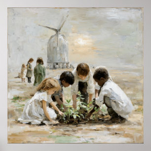 Tending Tomorrow: Children in the Garden  Poster