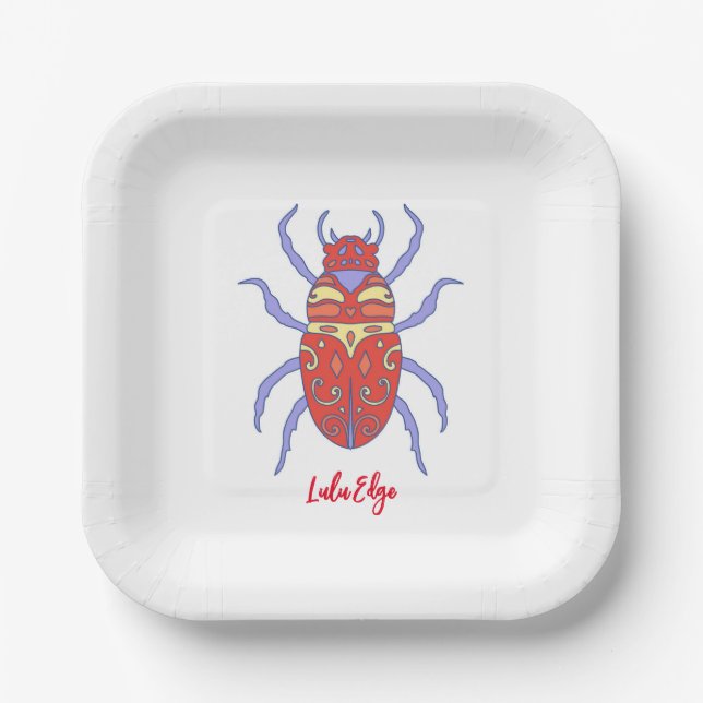 Tendo and the Bug Wars 7" Party Plate (Front)