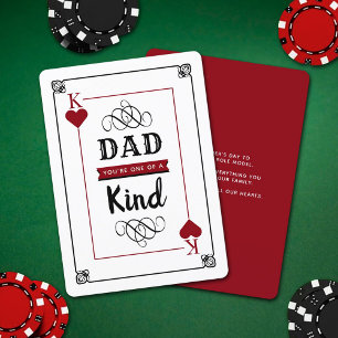 Tendy One Of A Kind Playing Card Father's Day
