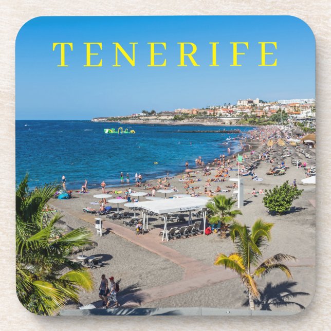 Tenerife beach view coasters (Front)