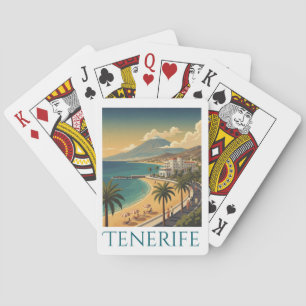 Tenerife Canary Islands Vintage Coastal Travel Playing Cards