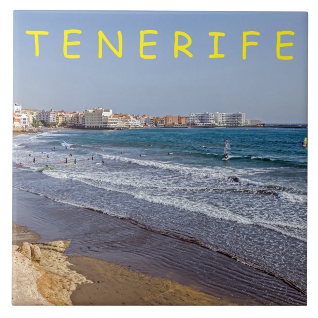 Tenerife El Médano ceramic tile (Front)