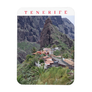Tenerife Masca panoramic view fridge magnet