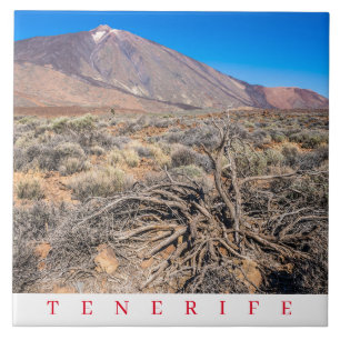 Tenerife Mount Teide view ceramic tile
