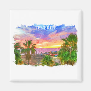 Tenerife Spain Canary Island vintage travel Magnet