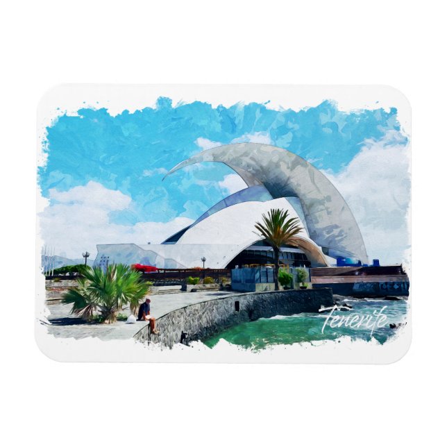 Tenerife Spain Canary Islands Vintage Travel Magnet (Horizontal)