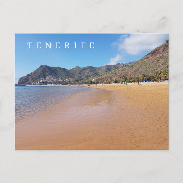 Tenerife Teresitas Beach  view postcard (Front)