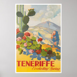 Tenerife Travel Poster Spain Art Print Spanish