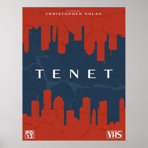 TENET retro vhs cover Poster
