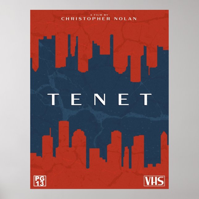 TENET retro vhs cover Poster (Front)