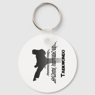 Tenets of Tae Kwon Do Keychain