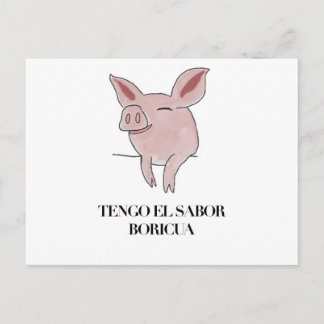 Tengo el Sabor Boricua. Postcard