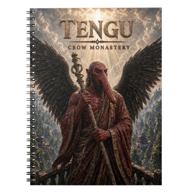 Tengu Crow Monastery Dark Cinema Notebook (Front)
