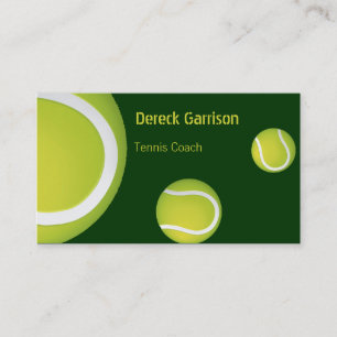 Tenis Coach   Sport Business Card