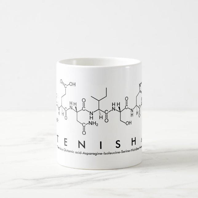 Tenisha peptide name mug (Center)