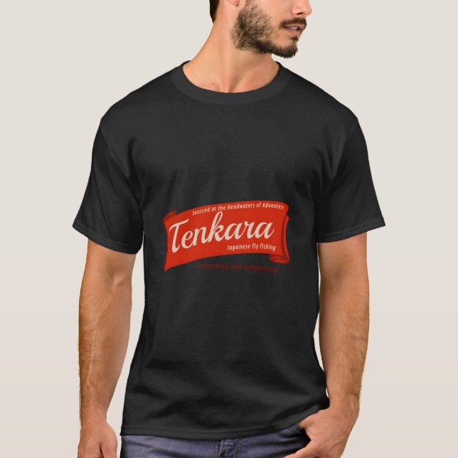 Tenkara Angler Sourced At Headwaters T-Shirt (Front)