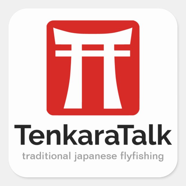 Tenkara Sticker - Square 3" (Front)