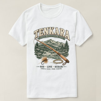 Tenkara – Vintage Japanese Fly Fishing White T-Shirt
