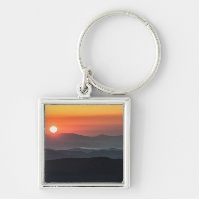 Tennant Mt, Graveyard Fields area, sunrise Key Ring (Front)