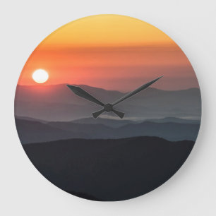 Tennant Mt, Graveyard Fields area, sunrise Large Clock