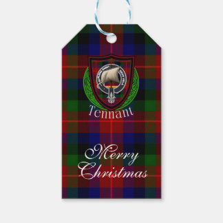 Tennant Scottish Clan Tartan & Crest Gift Tags