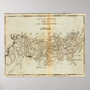 Tennassee lately the Southwestern Territory Poster