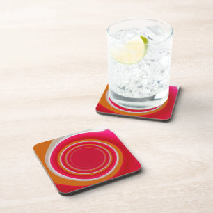 Tenné Red and White Coaster