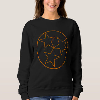 Tennesse State Flag Outline Stars Football Fan Kno Sweatshirt
