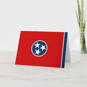 Tennessean Flag, Flag of Tennessee Card