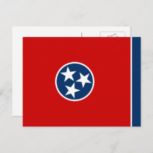 Tennessean Flag, Flag of Tennessee Postcard