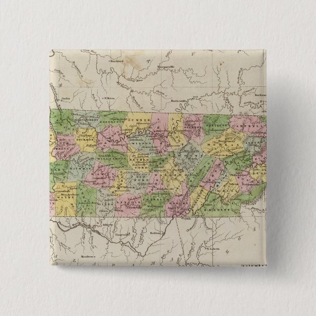 Tennessee 4 15 cm square badge (Front)