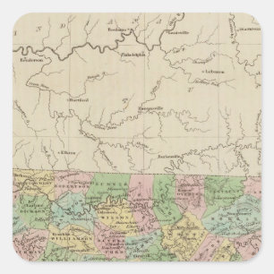 Tennessee 4 square sticker
