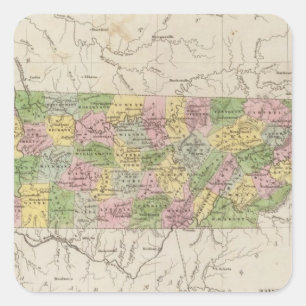Tennessee 4 square sticker