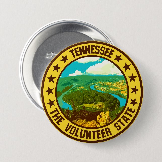 Tennessee                                          7.5 cm round badge (Front & Back)