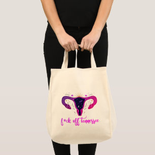 Tennessee Abortion Ban Celestial Uterus Protest Tote Bag