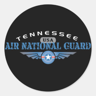 Tennessee Air National Guard Classic Round Sticker