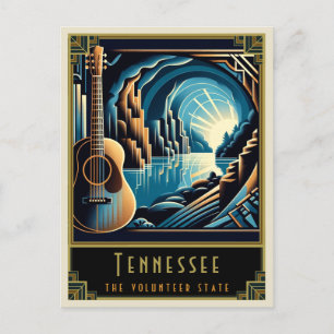 Tennessee   Art Deco Postcard