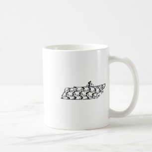 Tennessee Bike Riding Cycling Tn Mountain Biking Coffee Mug