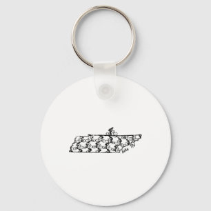 Tennessee Bike Riding Cycling Tn Mountain Biking Key Ring