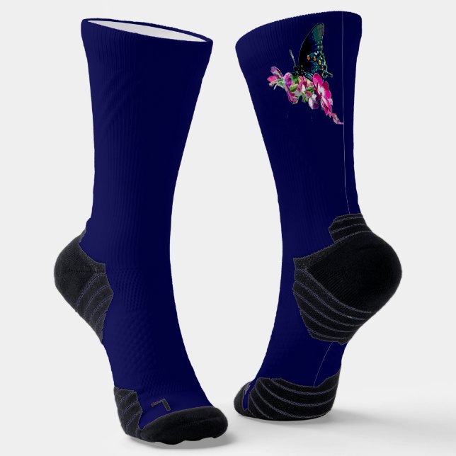 Tennessee butterfly socks (Angled)