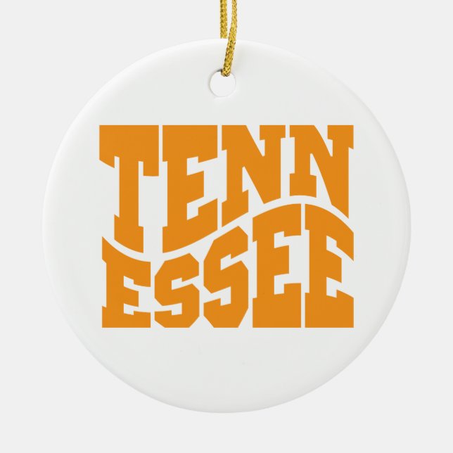Tennessee Ceramic Tree Decoration (Front)