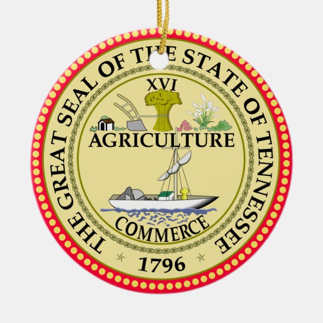 Tennessee* Christmas Ornament (Front)