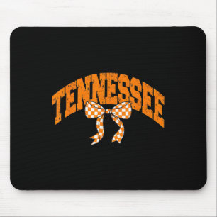 Tennessee Coquette Chequered Bow Women Girls Kids Mouse Pad