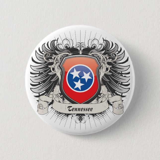 Tennessee Crest 6 Cm Round Badge (Front)