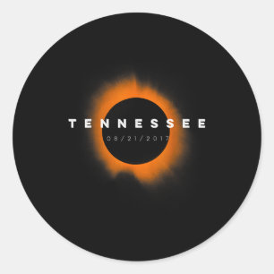 Tennessee Eclipse Tshirts Total Solar Classic Round Sticker