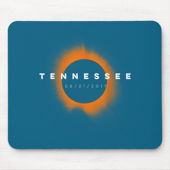 Tennessee Eclipse Tshirts Total Solar Illustration Mouse Pad (Front)